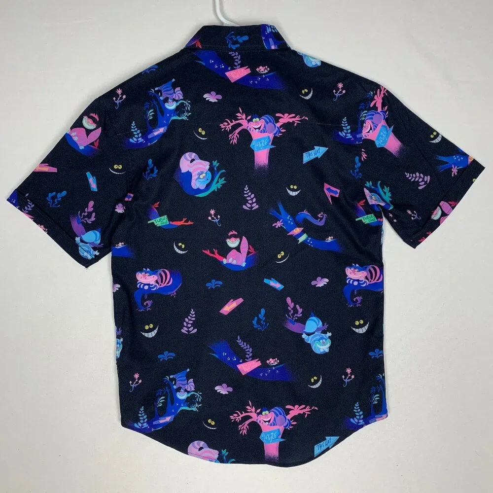 RSVLTS Men's Disney Alice in Wonderland Everyone is Mad Here Small Button-Up - Picture 6 of 8